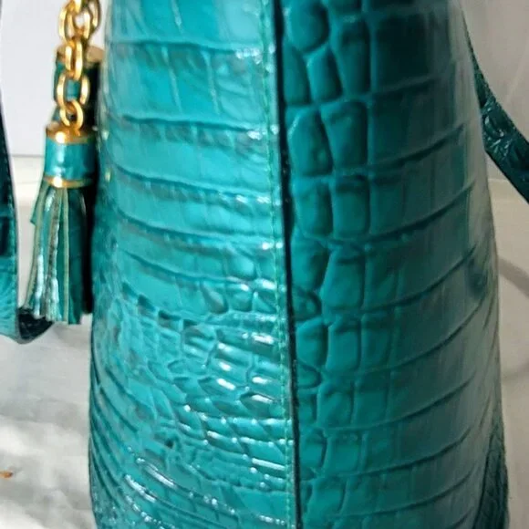 Brahmin Teal Shoulder Bag and Wallet Set - Picture 6 of 15